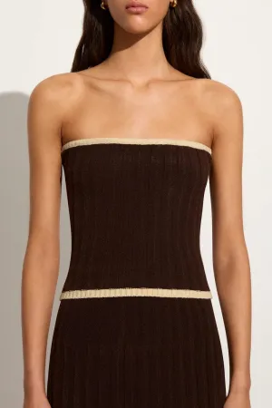 Albarella Knit Top Coffee - Final Sale