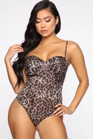Animal Sweetheart Bodysuit - Leopard
