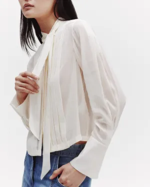 Bergman Top in Silk Georgette