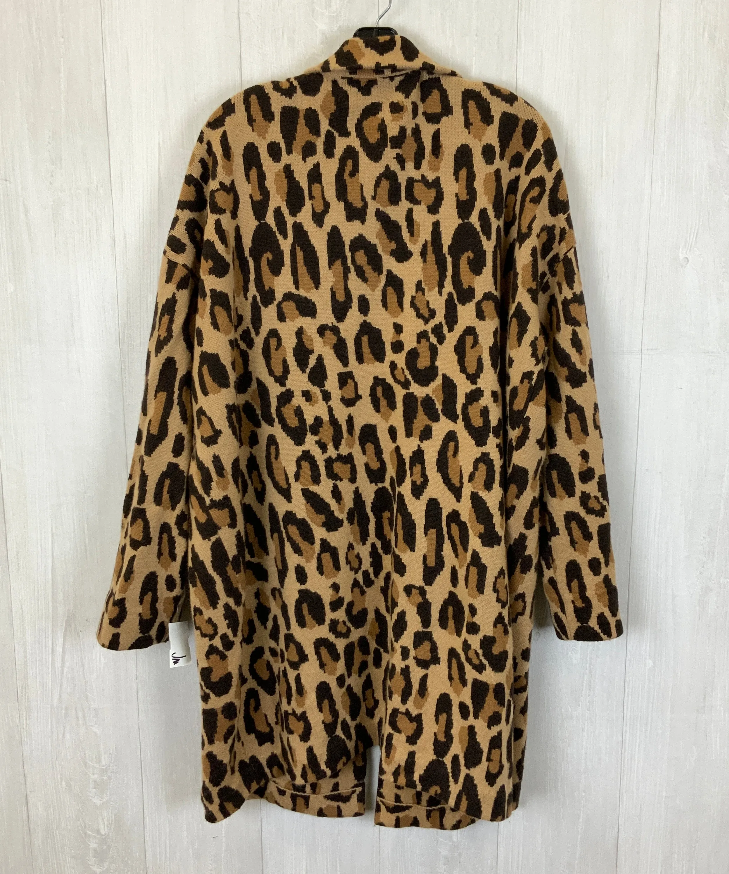 Cardigan By J. Crew In Animal Print, Size: Xl