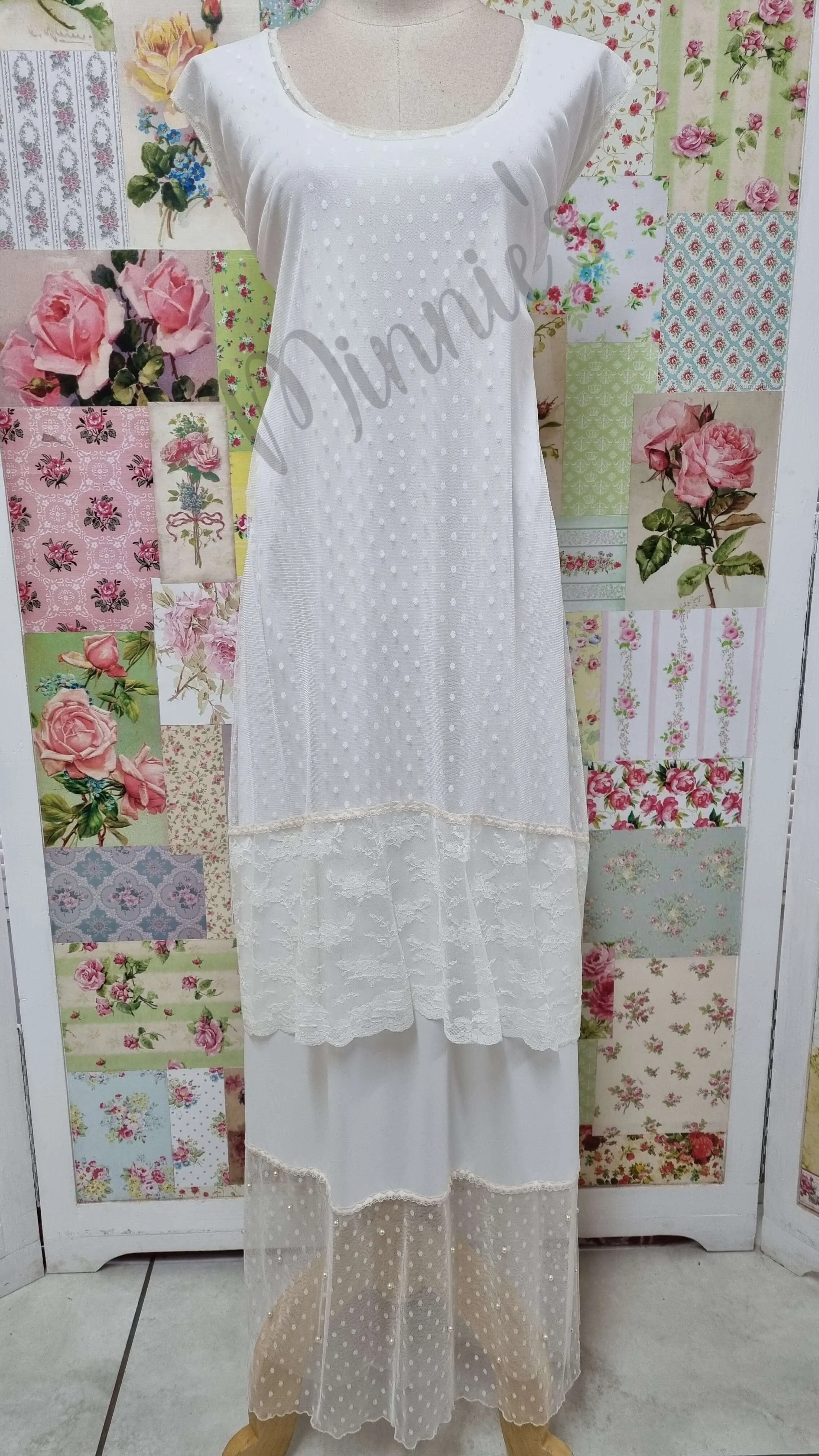 Cream 3-Piece Dress Set MB060