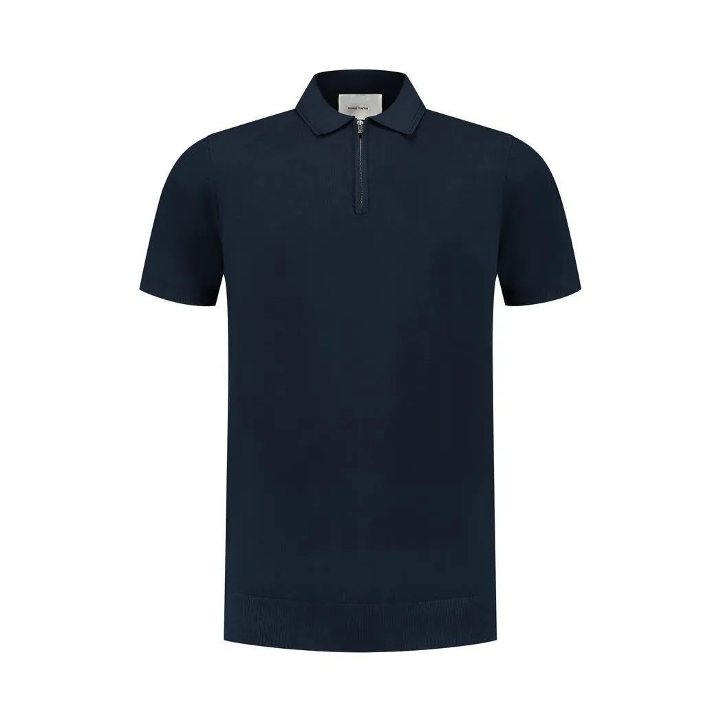 Half-zip Knitwear Polo Navy