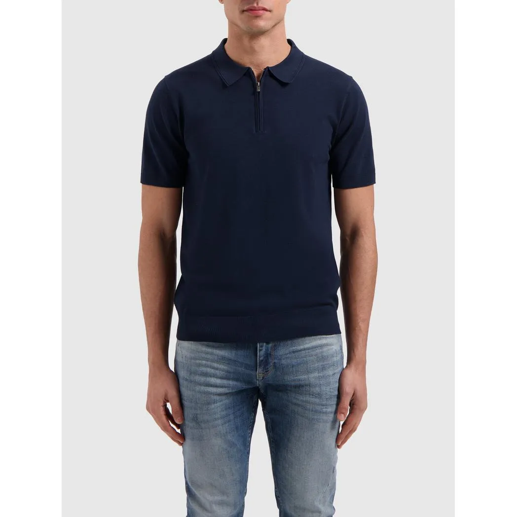 Half-zip Knitwear Polo Navy