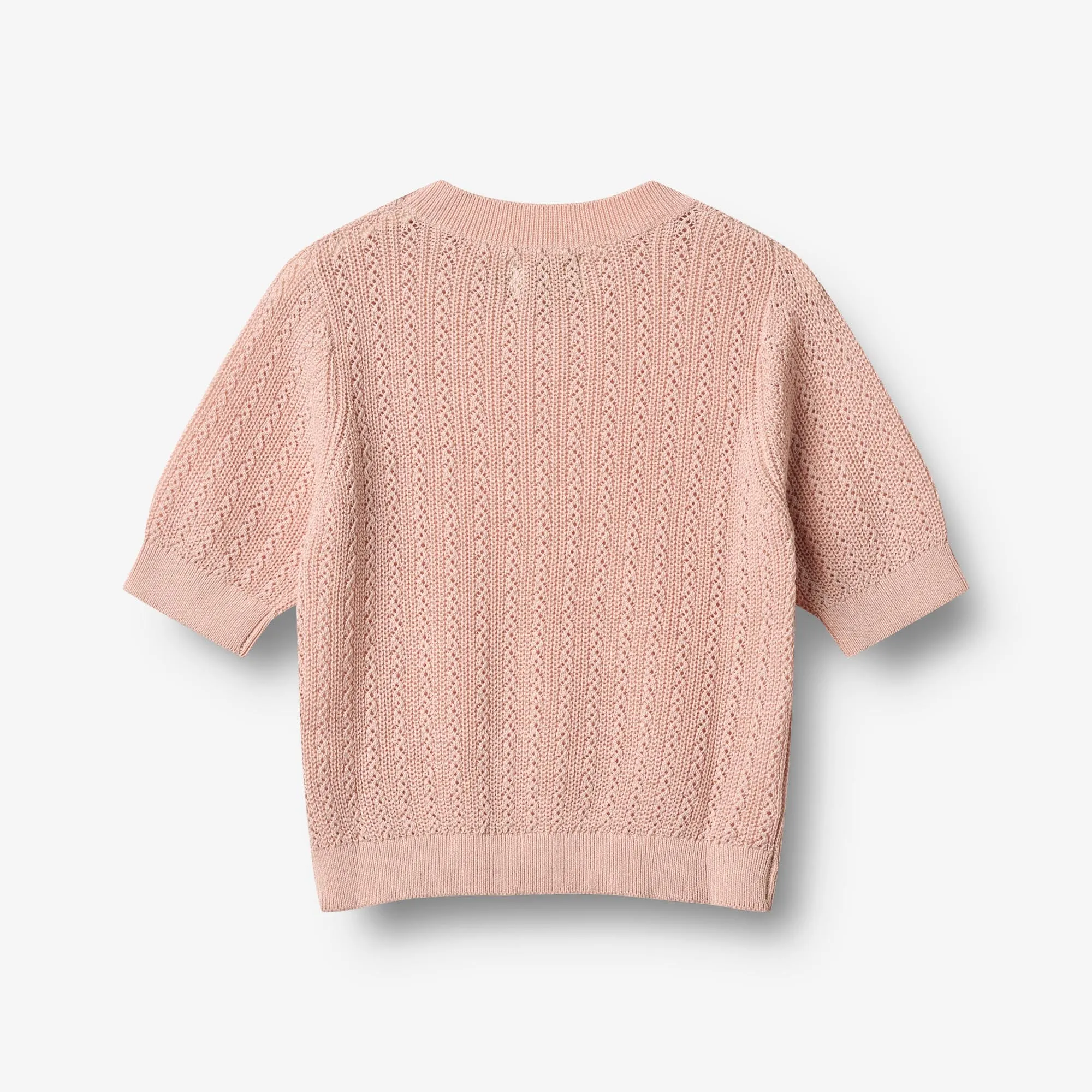 Knit Top S/S Alva - powder