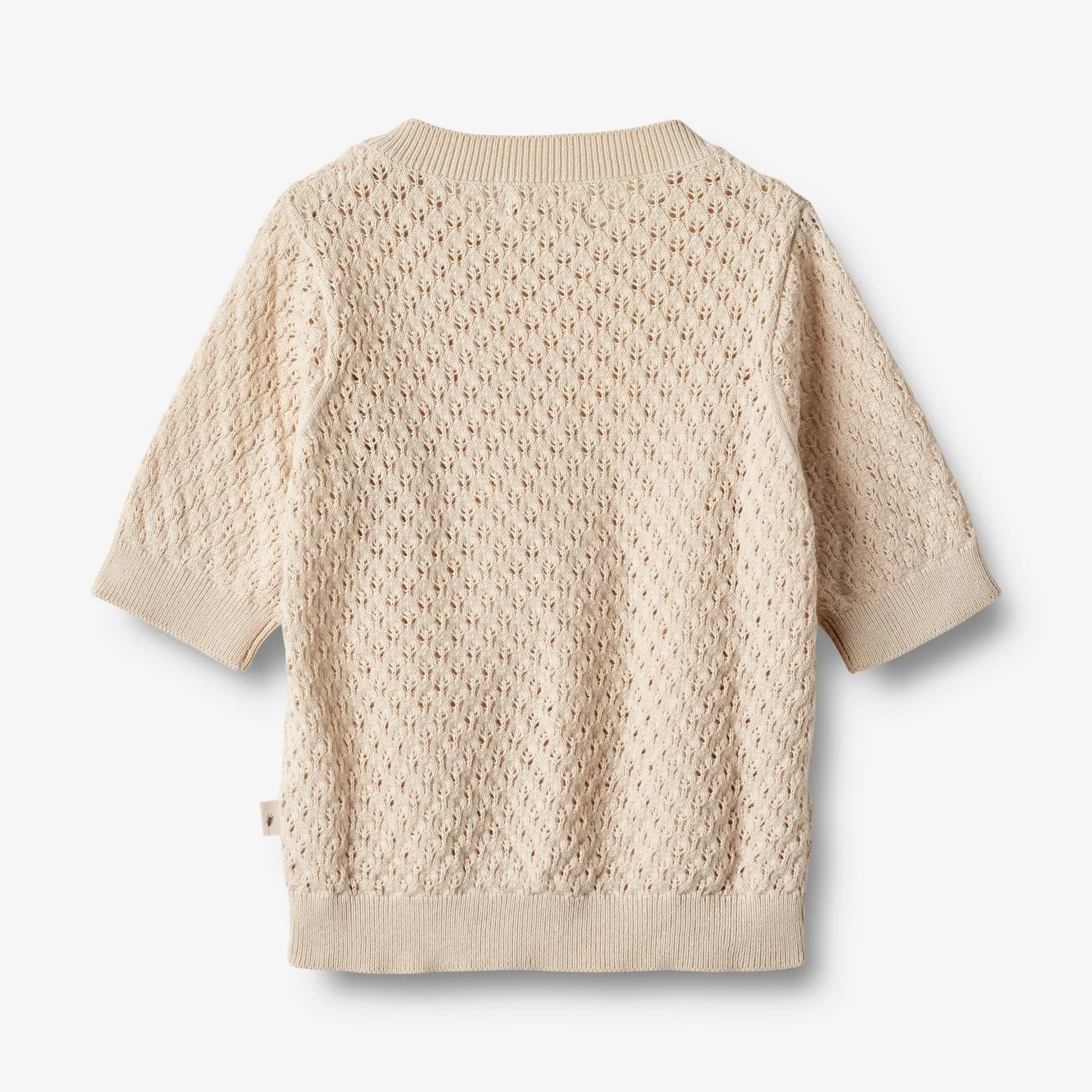 Knit Top S/S Alva - sandshell