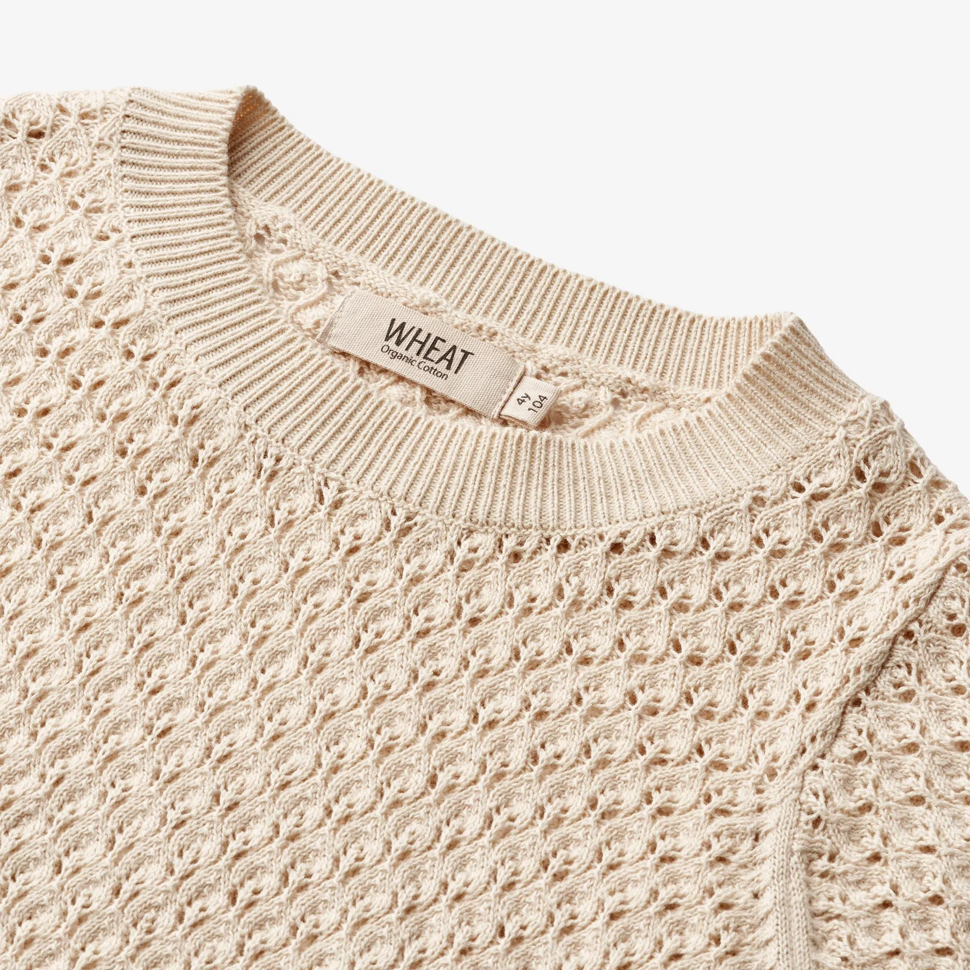 Knit Top S/S Alva - sandshell