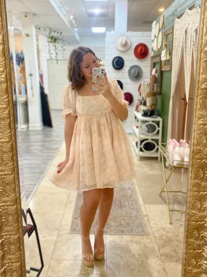 Peachy babydoll dress