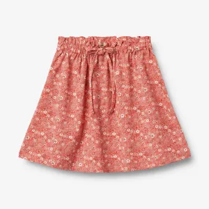 Skirt Natalia - coral flowers