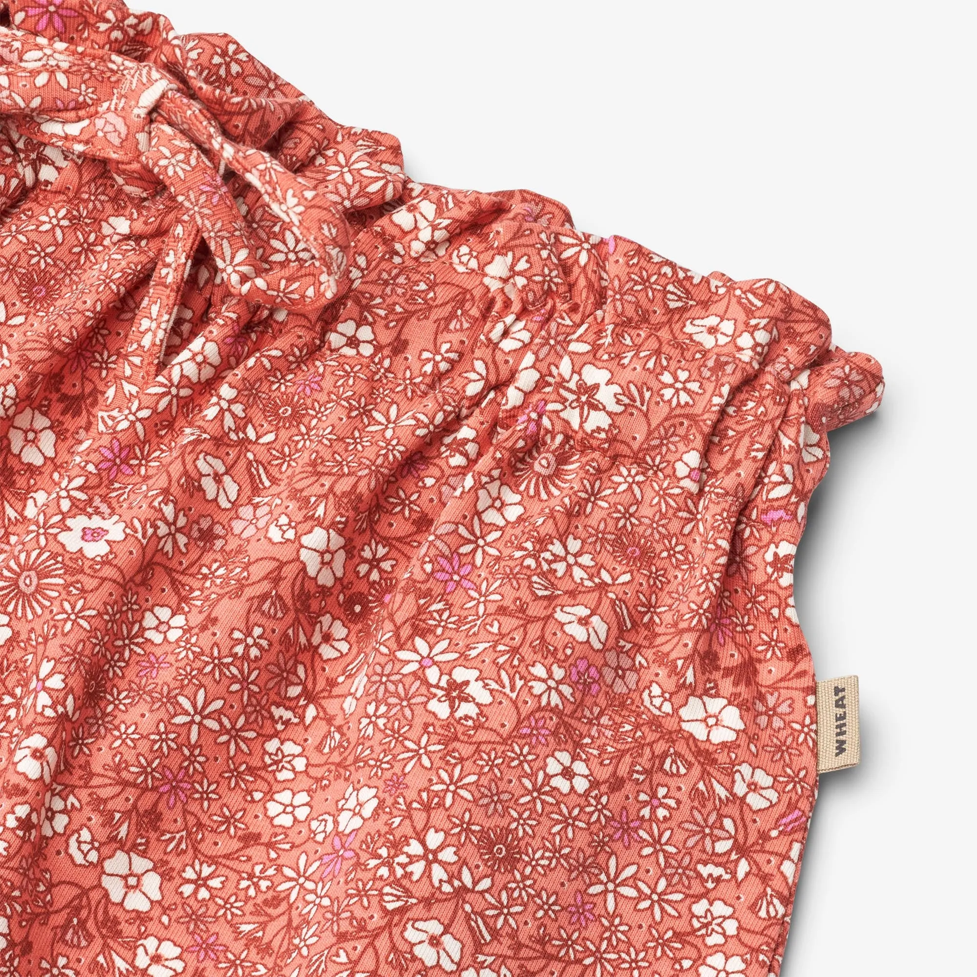 Skirt Natalia - coral flowers