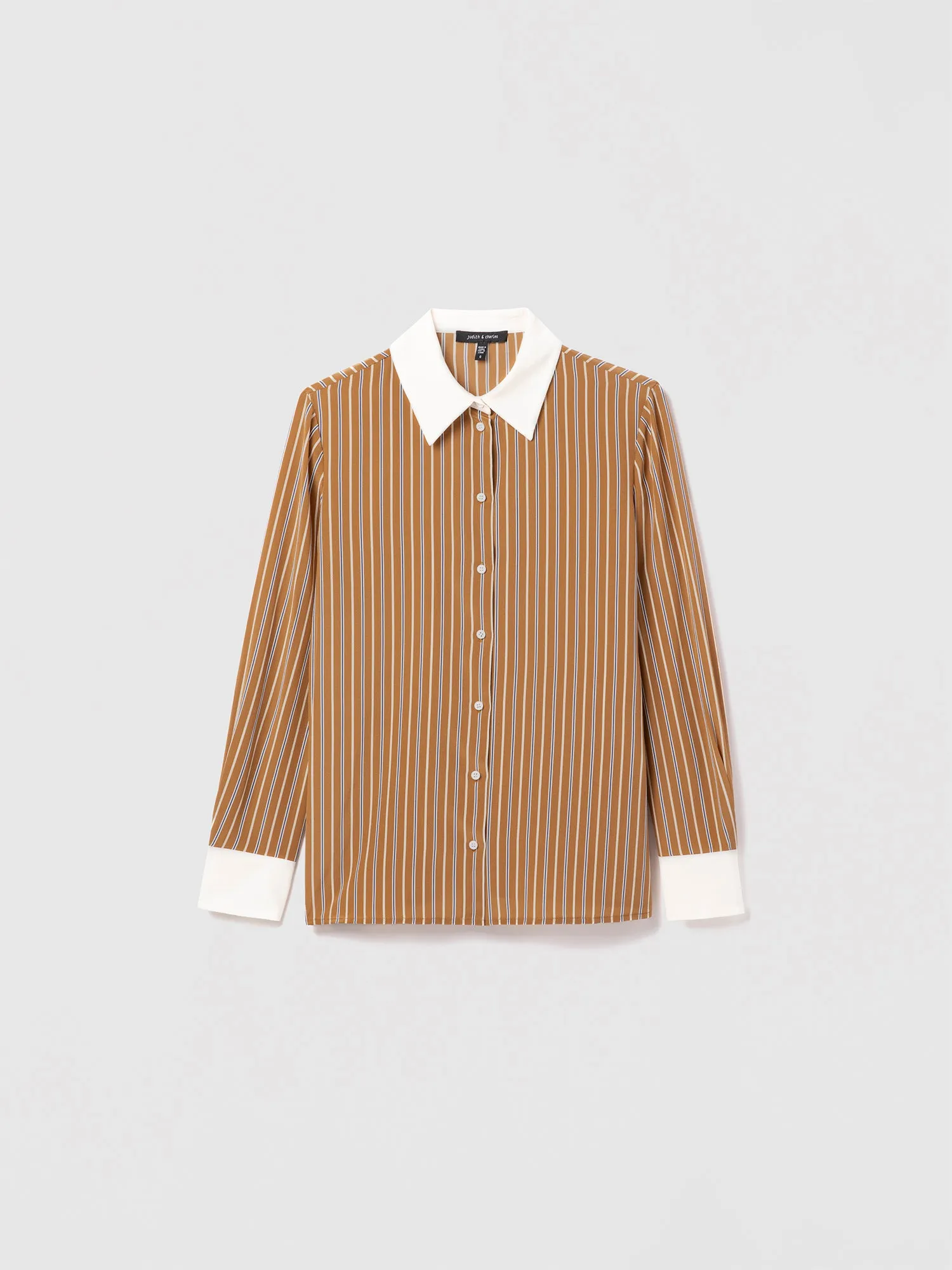 Striped silk blouse