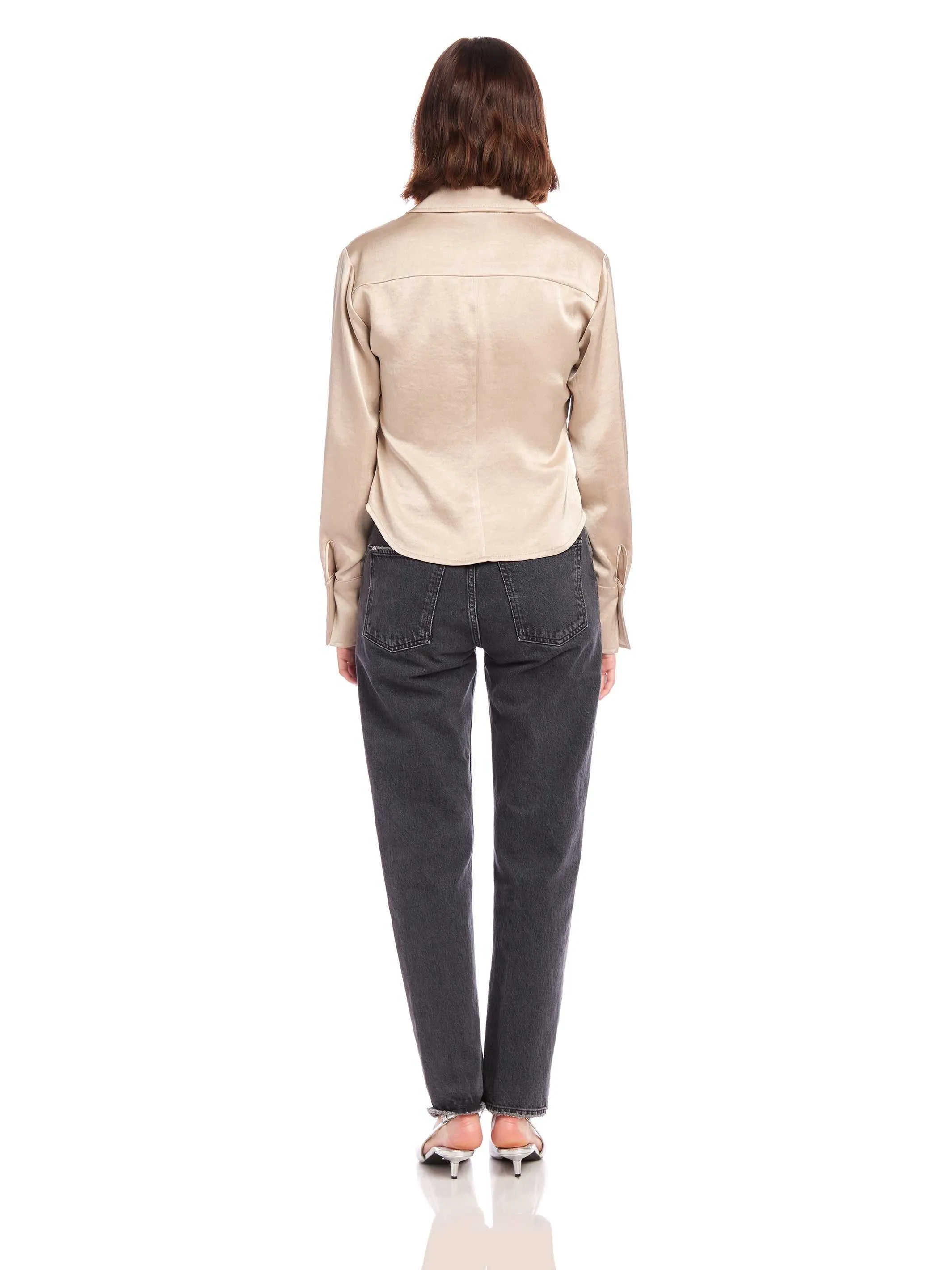 Tawnie Side-Pleat Shirt