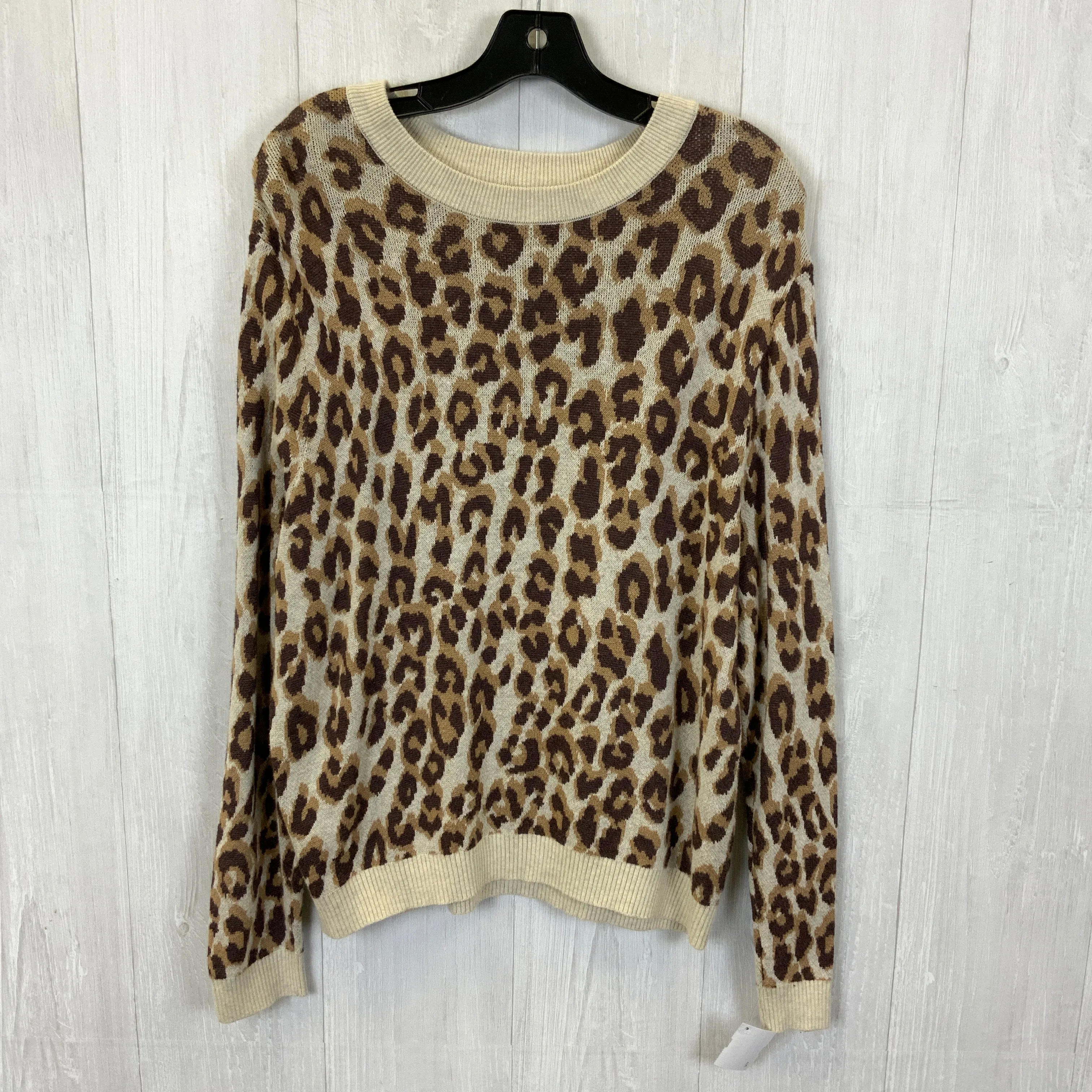 Top Long Sleeve By A New Day In Animal Print, Size: Xl