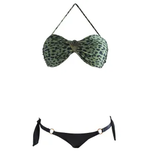 Triya Artemis Cheetah Print Bandeau Top