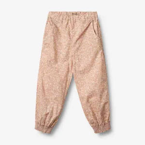 Trousers Sara - lilac flowers