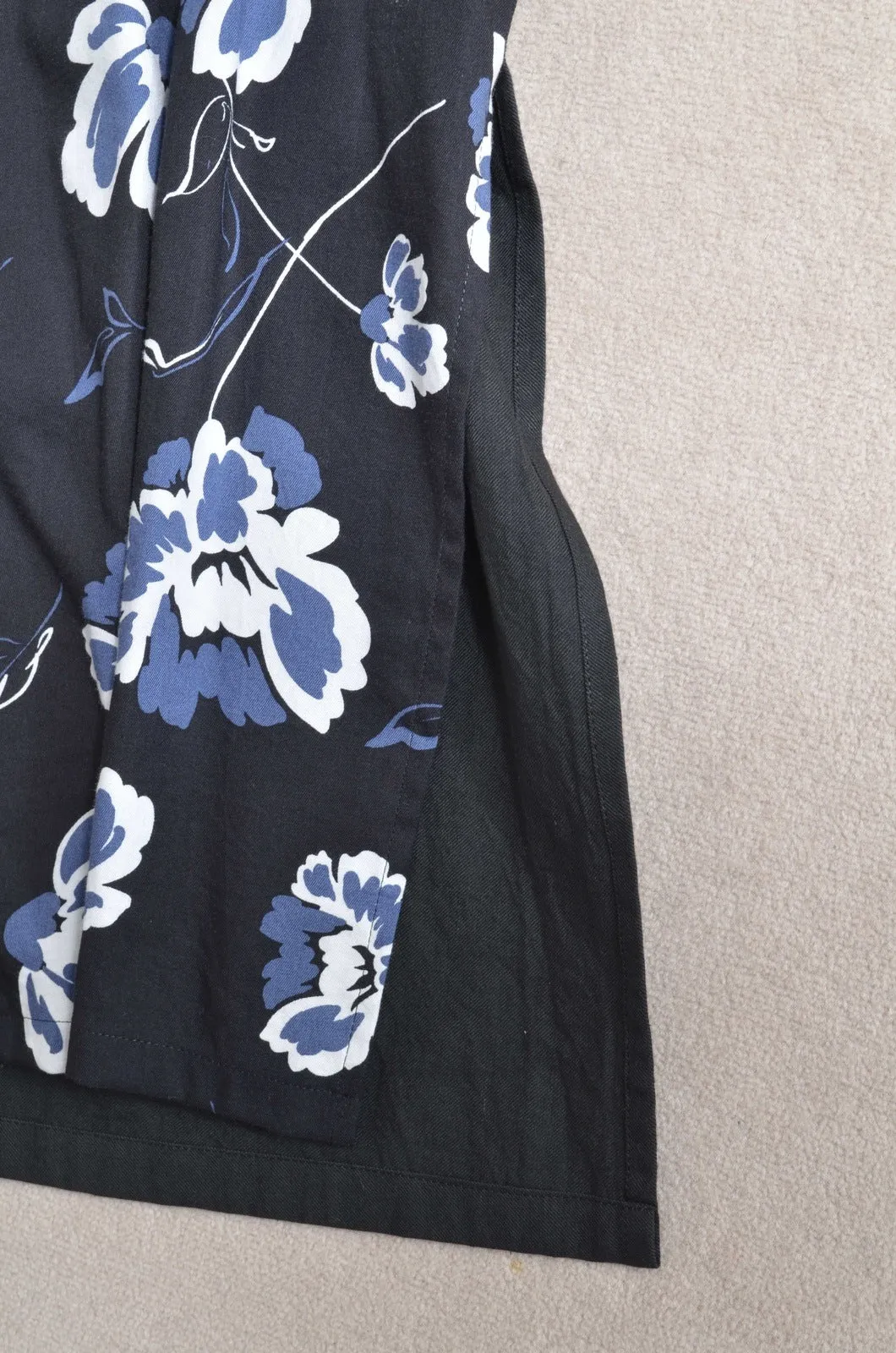 V-NECK TANK_LONG_LINEN 01/BLACK
